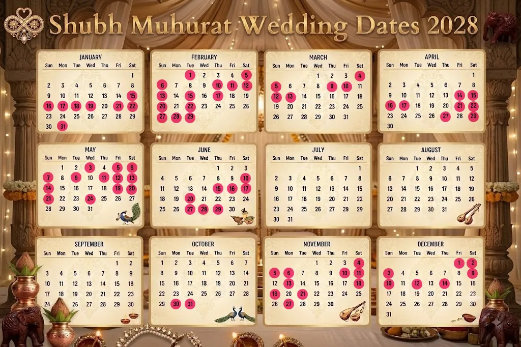 Vivah Muhurat 2028 Calendar Vivah Muhurat 2028 Calendar